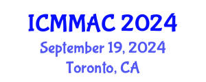 International Conference on Mathematical Modeling, Analysis and Computation (ICMMAC) September 19, 2024 - Toronto, Canada