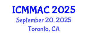 International Conference on Mathematical Modeling, Analysis and Computation (ICMMAC) September 20, 2025 - Toronto, Canada