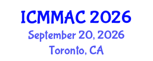 International Conference on Mathematical Modeling, Analysis and Computation (ICMMAC) September 20, 2026 - Toronto, Canada