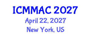 International Conference on Mathematical Modeling, Analysis and Computation (ICMMAC) April 22, 2027 - New York, United States International Conference on Mathematical Modeling, Analysis and Computation (ICMMAC) April 22, 2027 - New York, United States
