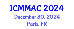International Conference on Mathematical Modelling and Applied Computing (ICMMAC) December 30, 2024 - Paris, France