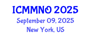 International Conference on Mathematical Modelling and Numerical Optimisation (ICMMNO) September 09, 2025 - New York, United States