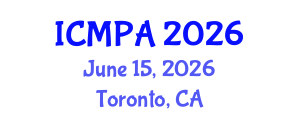 International Conference on Mathematical Physics and Applications (ICMPA) June 15, 2026 - Toronto, Canada