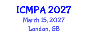 International Conference on Mathematical Physics and Applications (ICMPA) March 15, 2027 - London, United Kingdom International Conference on Mathematical Physics and Applications (ICMPA) March 15, 2027 - London, United Kingdom