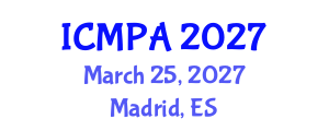 International Conference on Mathematical Physics, and Applications (ICMPA) March 25, 2027 - Madrid, Spain International Conference on Mathematical Physics, and Applications (ICMPA) March 25, 2027 - Madrid, Spain