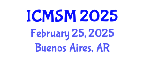 International Conference on Mathematical Sciences and Statistical Modelling (ICMSM) February 25, 2025 - Buenos Aires, Argentina