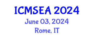 International Conference on Mathematical Sciences, Engineering and Applications (ICMSEA) June 03, 2024 - Rome, Italy