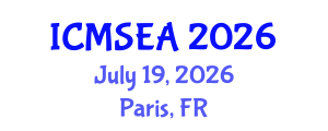 International Conference on Mathematical Sciences, Engineering and Applications (ICMSEA) July 19, 2026 - Paris, France