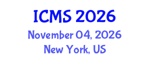 International Conference on Mathematical Sciences (ICMS) November 04, 2026 - New York, United States International Conference on Mathematical Sciences (ICMS) November 04, 2026 - New York, United States