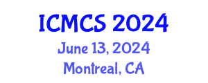 International Conference on Mathematics and Computational Science (ICMCS) June 13, 2024 - Montreal, Canada