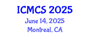 International Conference on Mathematics and Computational Science (ICMCS) June 14, 2025 - Montreal, Canada
