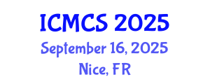 International Conference on Mathematics and Computational Science (ICMCS) September 16, 2025 - Nice, France