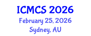 International Conference on Mathematics and Computational Science (ICMCS) February 25, 2026 - Sydney, Australia