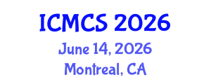 International Conference on Mathematics and Computational Science (ICMCS) June 14, 2026 - Montreal, Canada