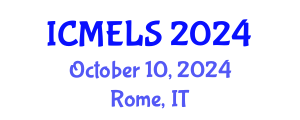 International Conference on Mathematics Education and Learning Sciences (ICMELS) October 10, 2024 - Rome, Italy