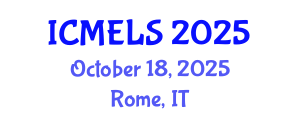 International Conference on Mathematics Education and Learning Sciences (ICMELS) October 18, 2025 - Rome, Italy