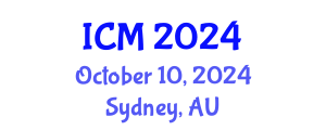 International Conference on Mathematics (ICM) October 10, 2024 - Sydney, Australia