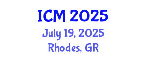 International Conference on Mathematics (ICM) July 19, 2025 - Rhodes, Greece