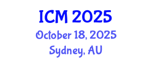International Conference on Mathematics (ICM) October 18, 2025 - Sydney, Australia
