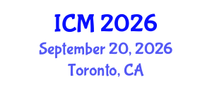 International Conference on Mathematics (ICM) September 20, 2026 - Toronto, Canada