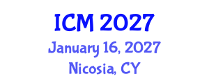 International Conference on Mathematics (ICM) January 16, 2027 - Nicosia, Cyprus