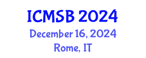 International Conference on Mathematics, Statistics and Biostatistics (ICMSB) December 16, 2024 - Rome, Italy