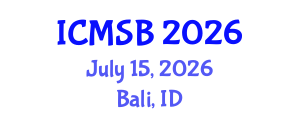 International Conference on Mathematics, Statistics and Biostatistics (ICMSB) July 15, 2026 - Bali, Indonesia