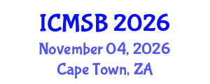 International Conference on Mathematics, Statistics and Biostatistics (ICMSB) November 04, 2026 - Cape Town, South Africa