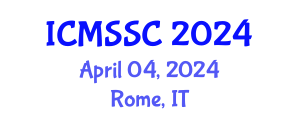 International Conference on Mathematics, Statistics and Scientific Computing (ICMSSC) April 04, 2024 - Rome, Italy