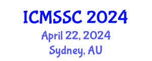 International Conference on Mathematics, Statistics and Scientific Computing (ICMSSC) April 22, 2024 - Sydney, Australia