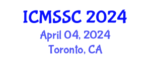 International Conference on Mathematics, Statistics and Scientific Computing (ICMSSC) April 04, 2024 - Toronto, Canada
