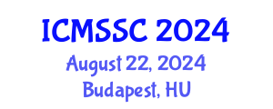 International Conference on Mathematics, Statistics and Scientific Computing (ICMSSC) August 22, 2024 - Budapest, Hungary