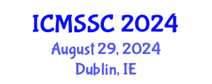 International Conference on Mathematics, Statistics and Scientific Computing (ICMSSC) August 29, 2024 - Dublin, Ireland