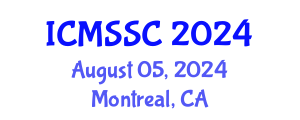 International Conference on Mathematics, Statistics and Scientific Computing (ICMSSC) August 05, 2024 - Montreal, Canada