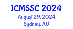 International Conference on Mathematics, Statistics and Scientific Computing (ICMSSC) August 29, 2024 - Sydney, Australia