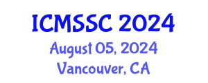 International Conference on Mathematics, Statistics and Scientific Computing (ICMSSC) August 05, 2024 - Vancouver, Canada