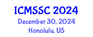 International Conference on Mathematics, Statistics and Scientific Computing (ICMSSC) December 30, 2024 - Honolulu, United States