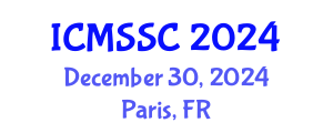 International Conference on Mathematics, Statistics and Scientific Computing (ICMSSC) December 30, 2024 - Paris, France