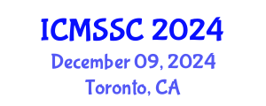International Conference on Mathematics, Statistics and Scientific Computing (ICMSSC) December 09, 2024 - Toronto, Canada