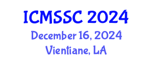 International Conference on Mathematics, Statistics and Scientific Computing (ICMSSC) December 16, 2024 - Vientiane, Laos