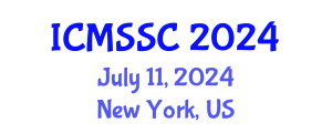 International Conference on Mathematics, Statistics and Scientific Computing (ICMSSC) July 11, 2024 - New York, United States
