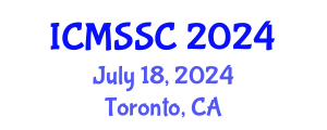 International Conference on Mathematics, Statistics and Scientific Computing (ICMSSC) July 18, 2024 - Toronto, Canada