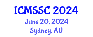 International Conference on Mathematics, Statistics and Scientific Computing (ICMSSC) June 20, 2024 - Sydney, Australia
