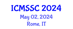 International Conference on Mathematics, Statistics and Scientific Computing (ICMSSC) May 02, 2024 - Rome, Italy