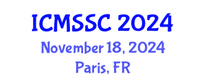 International Conference on Mathematics, Statistics and Scientific Computing (ICMSSC) November 18, 2024 - Paris, France