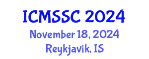 International Conference on Mathematics, Statistics and Scientific Computing (ICMSSC) November 18, 2024 - Reykjavik, Iceland