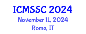 International Conference on Mathematics, Statistics and Scientific Computing (ICMSSC) November 11, 2024 - Rome, Italy