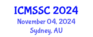 International Conference on Mathematics, Statistics and Scientific Computing (ICMSSC) November 04, 2024 - Sydney, Australia