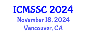 International Conference on Mathematics, Statistics and Scientific Computing (ICMSSC) November 18, 2024 - Vancouver, Canada