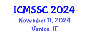 International Conference on Mathematics, Statistics and Scientific Computing (ICMSSC) November 11, 2024 - Venice, Italy